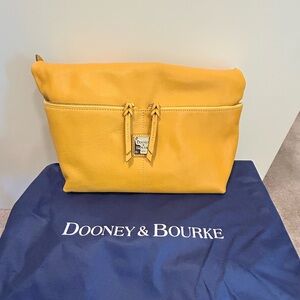 Dooney & Bourke Mustard Yellow Cosmetic Bag